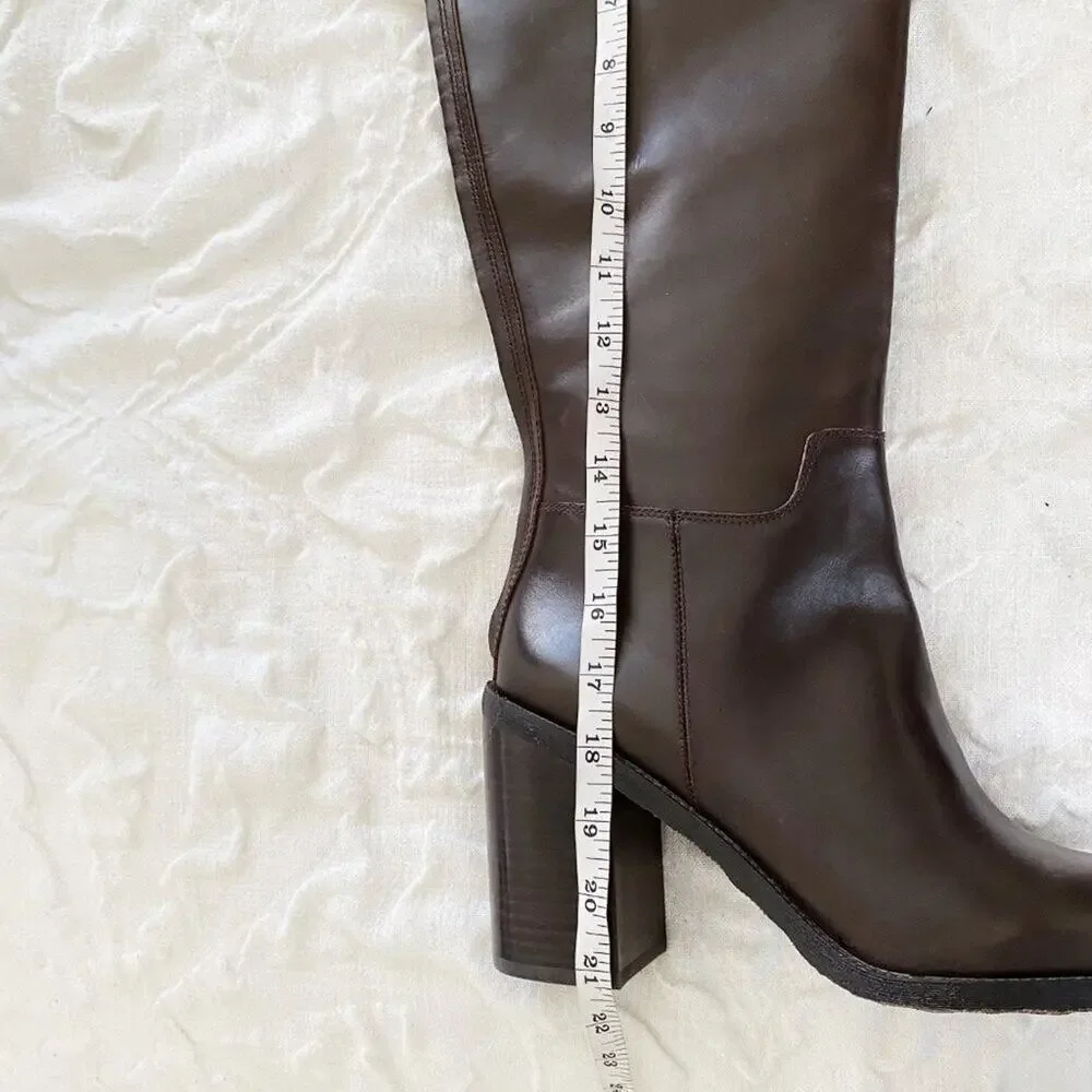 Franco Sarto Women's L-rivettall Knee High Boot Size 10 New